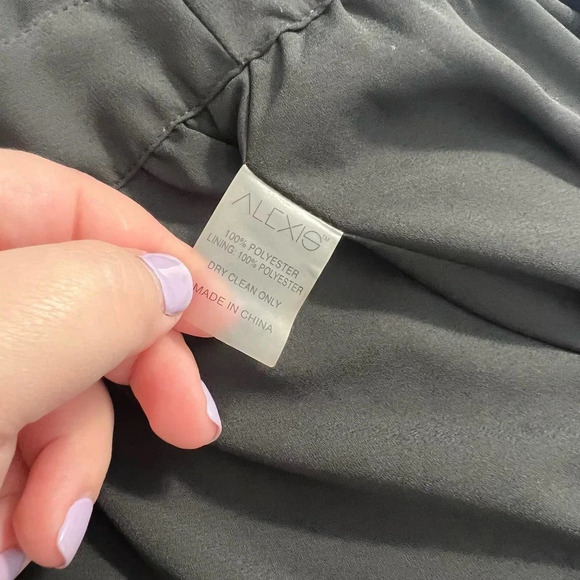 Alexis Leila Polka Dot Rio Print Tie‎ Neck Keyhole Mini Dress Black Size US XS - Picture 12 of 12